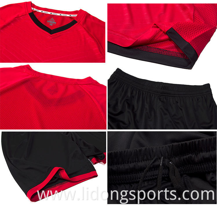 Wholesale cheap custom soccer training equipment football shirt maker soccer jersey set